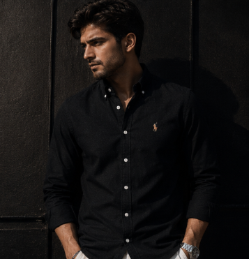 Premium Jet Black Oxford Shirt