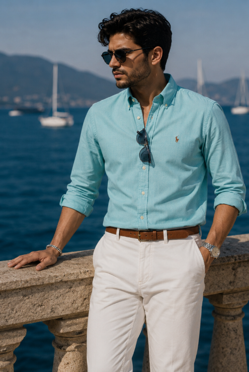 Premium Turquoise Oxford Shirt